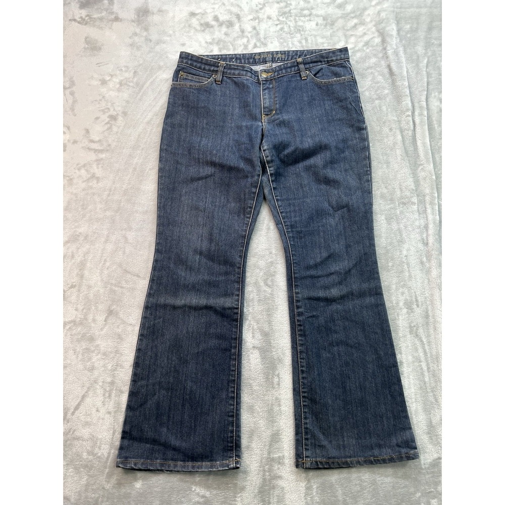 Michael Kors Y2K Jeans Women Sz 10 Blue Bootcut Western Cowgirl Boho Denim Rodeo